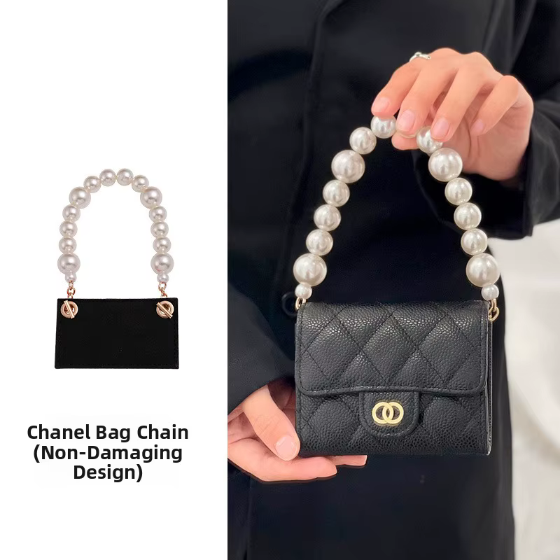Petit porte-cartes élégant en cuir avec sangle