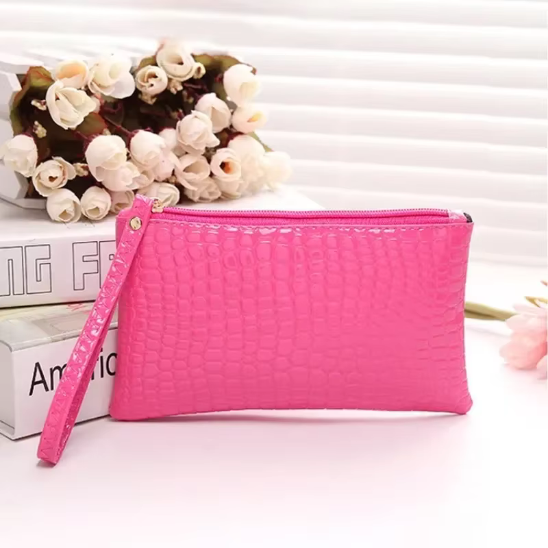 Portefeuille crocodile pour femme
