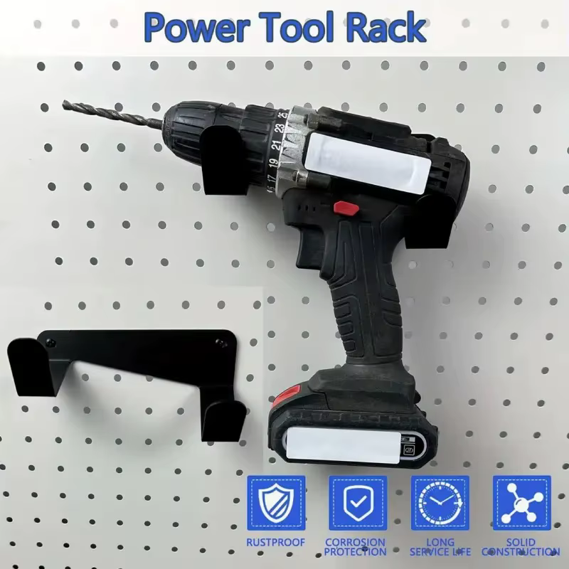 Support de rangement mural en métal pour outils, Installation facile, porte-outil, support de perceuse à forte charge pour Dewalt