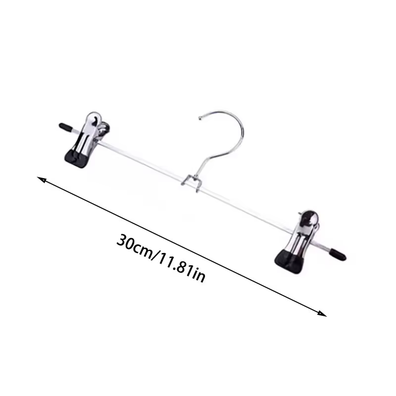10/20Pcs Pants Hangers with Clips Adjustable SkirtHangers for Women Non-Slip Trousers Hanger for Jeans Clothes Hangers for Pants