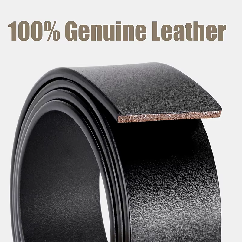 Maikun – ceinture en cuir véritable pour hommes