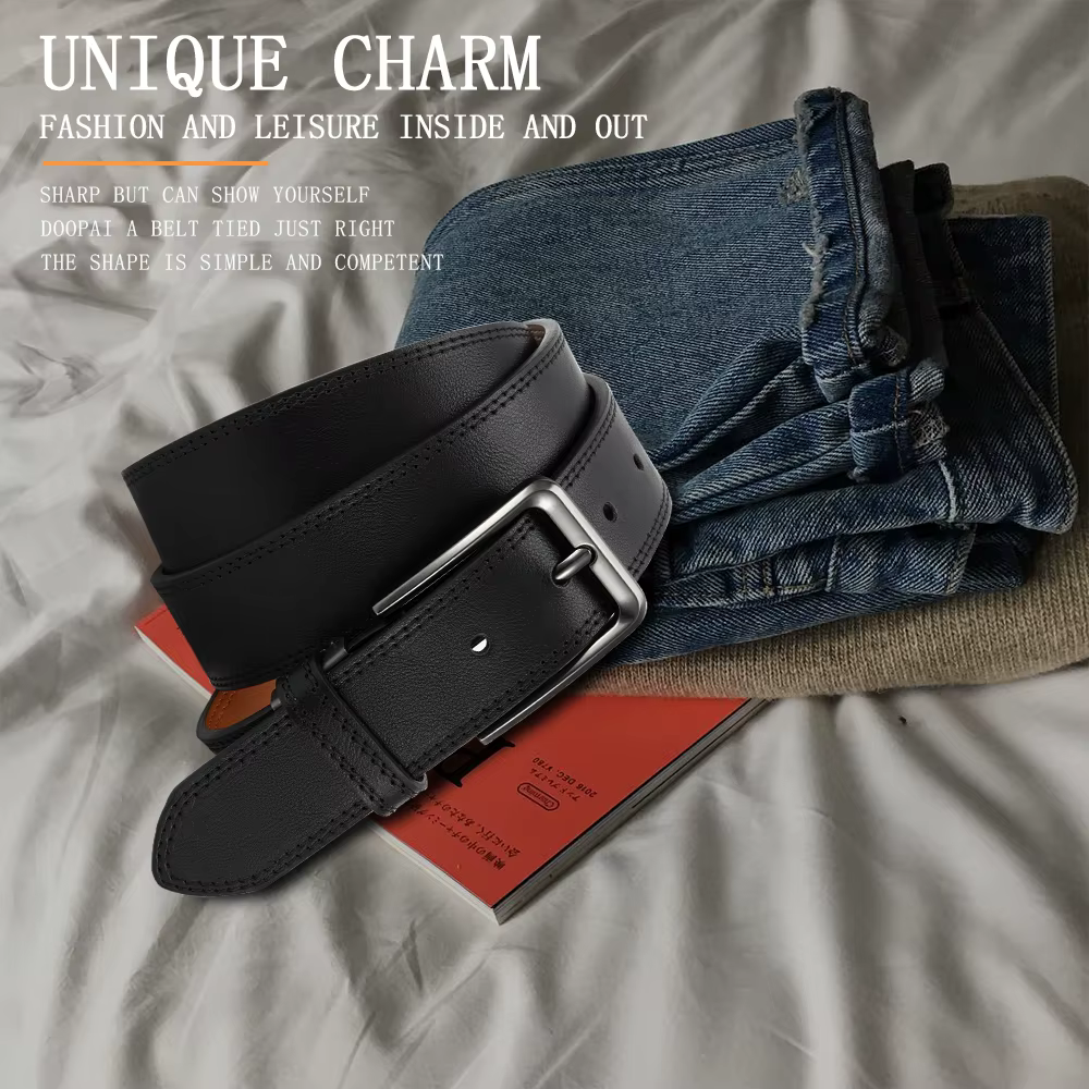 DOOPAI hommes ceinture en cuir PU mode boucle automatique