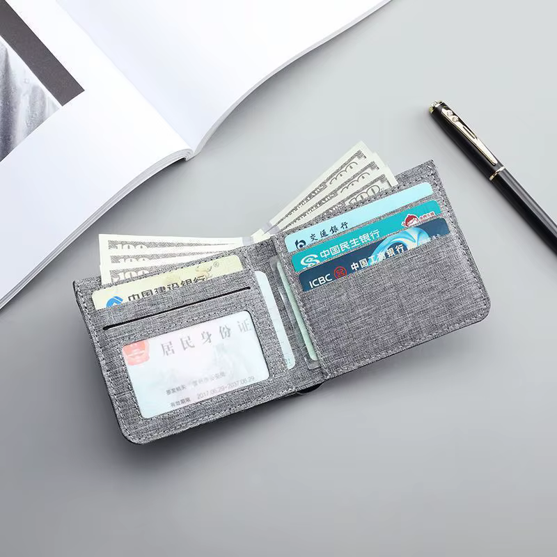 Portefeuille en toile pour homme