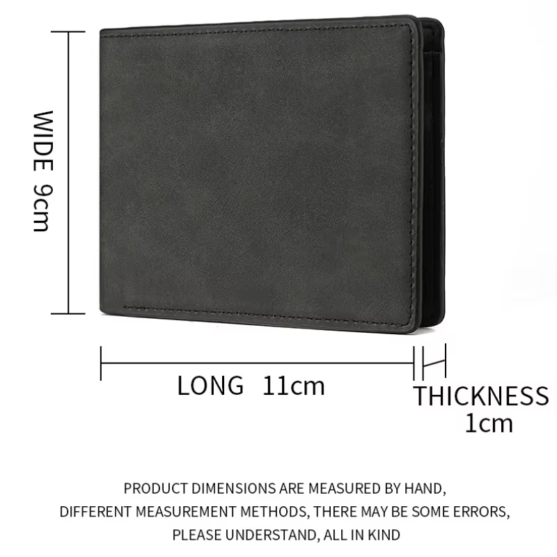 2025 nouveau portefeuille hommes véritable cuir PU mâle court fermeture éclair Simple