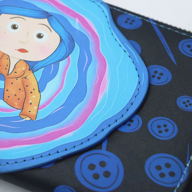 Mode Loungefly Coraline portefeuille zippé femmes longs sacs à main
