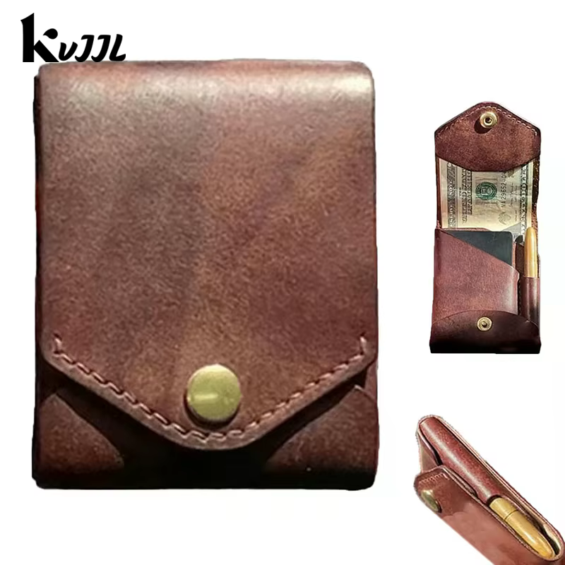 Mini portefeuille multifonctionnel en cuir PU