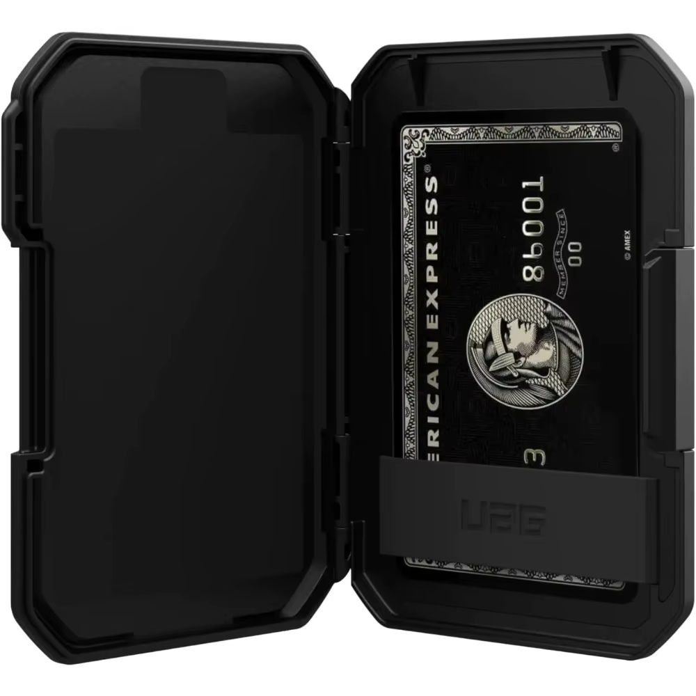 DUZON Armor portefeuille magnétique dur pour IPhone 17 16 Pro Max porte-carte détachable à 3 emplacements avec béquille en métal réglable