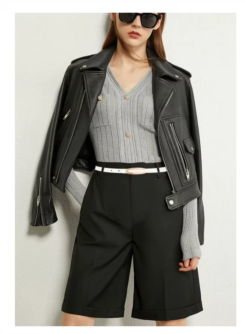 Ceinture en cuir véritable pour femme