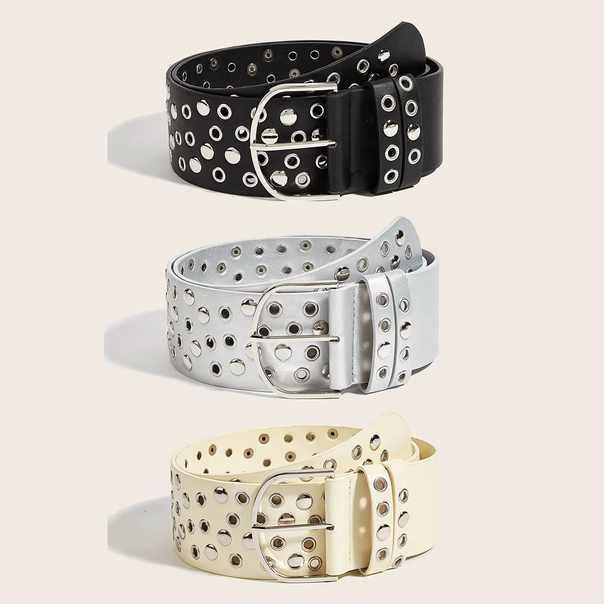 Ceinture Rivet Punk pour Hommes et Femmes