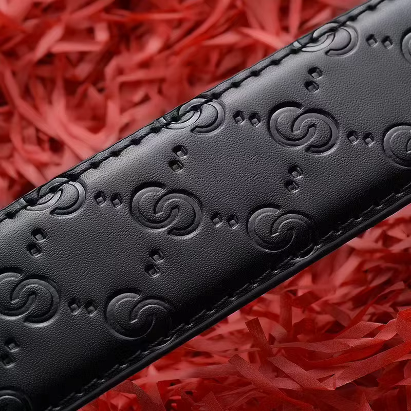 Ceinture Double G en cuir PU pour hommes
