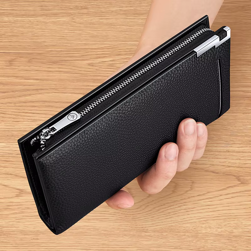 Portefeuille en cuir personnalisé pour homme