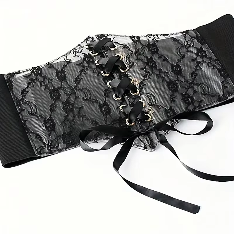 Ceinture corset à lacets pour femmes