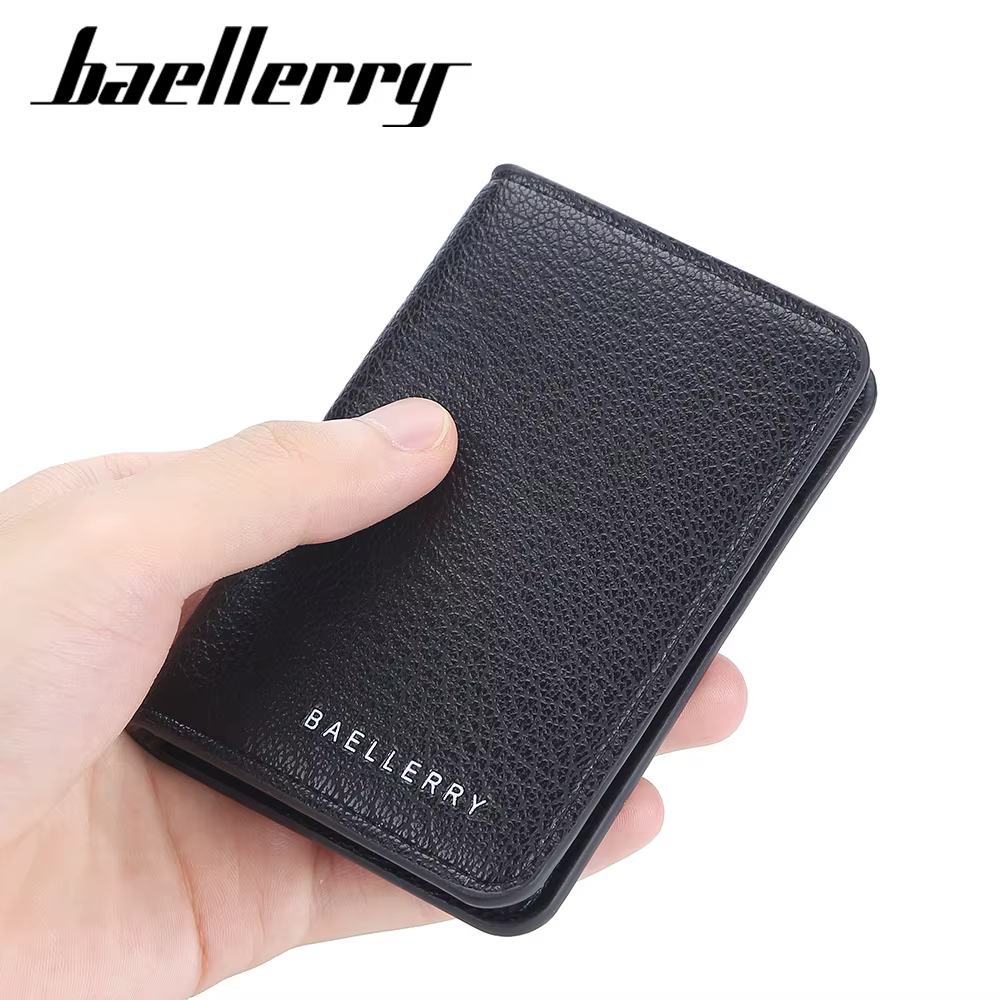 Portefeuille compact de luxe Baellerry pour homme