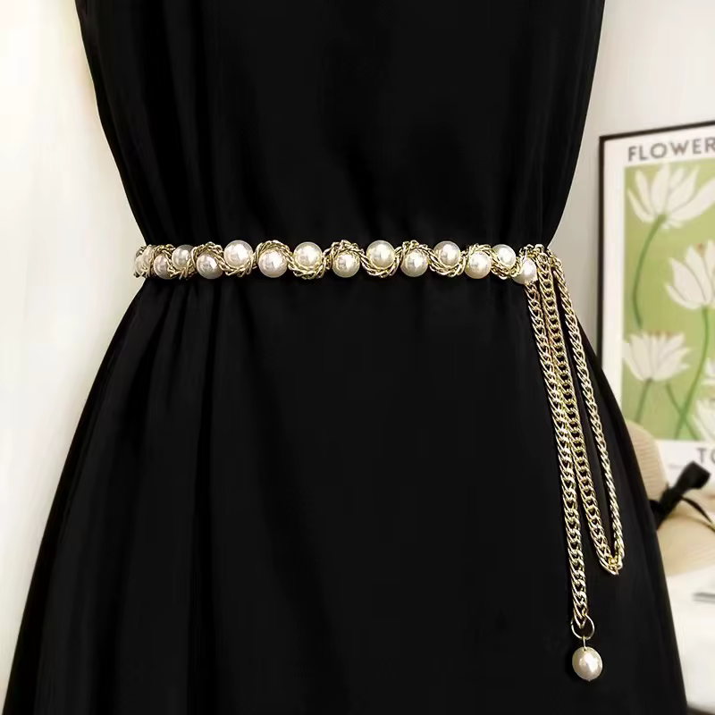 Ceinture de perles élégante pour femmes