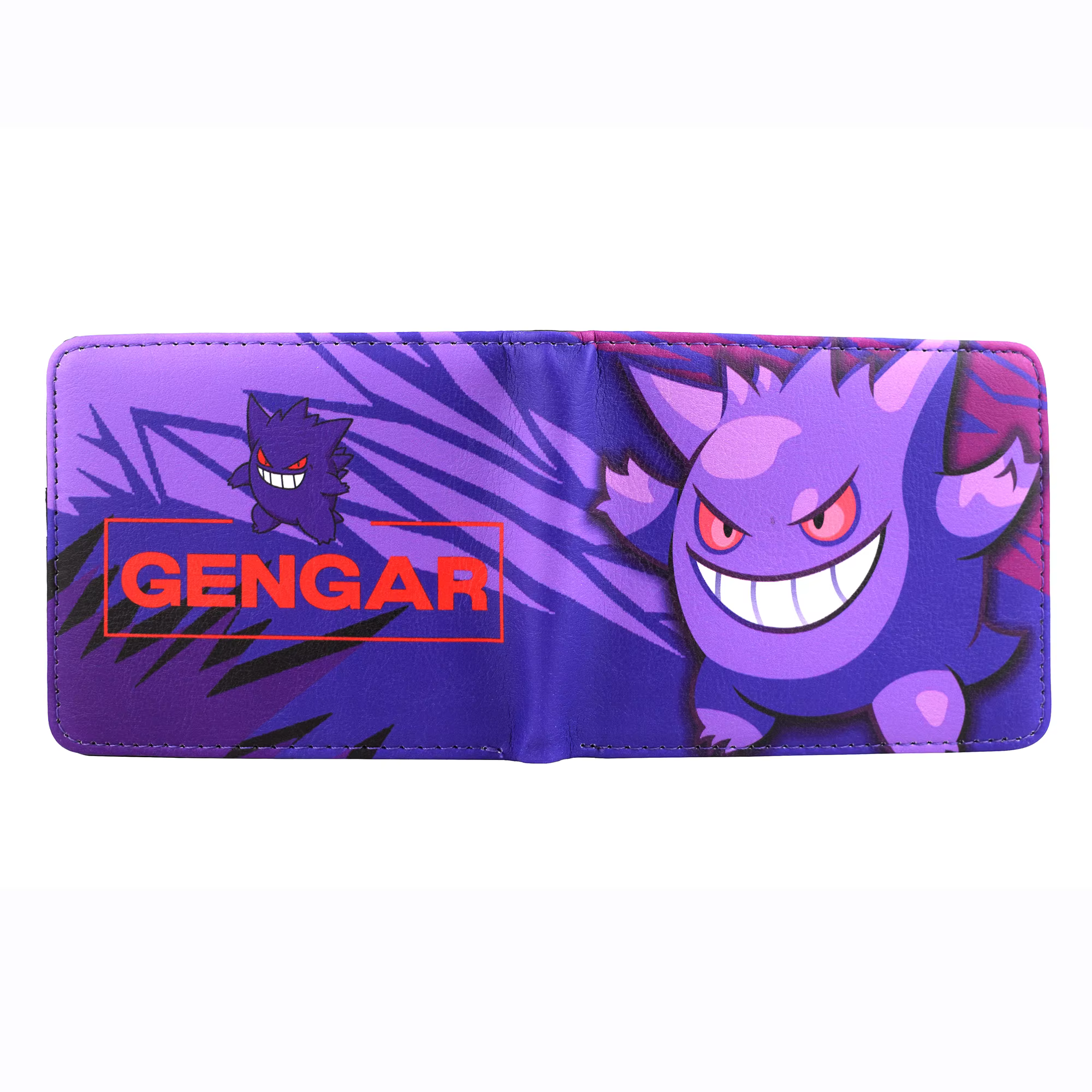 Portefeuille bifold GENGAR de dessin animé avec poche à monnaie