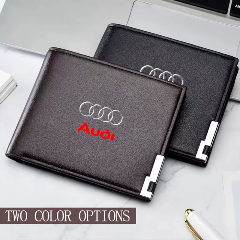 Porte-cartes et porte-monnaie pour voiture avec autocollant pour Audi A3 A4L RS3 S3 RS6 Q5 Q7 Q3 Q5 TT RSQ5 A2 A4 A5 A6 A7 A8 Q1 Q2