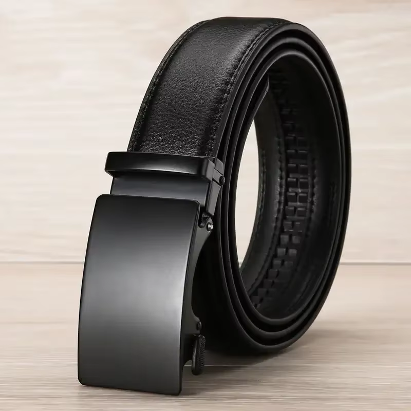 Ceinture automatique en cuir PU pour hommes