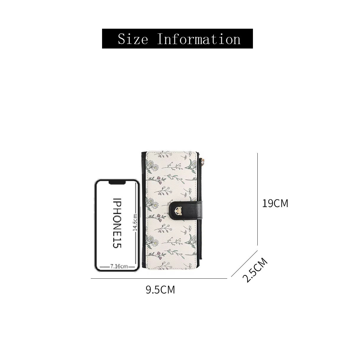 FOXER Portefeuille long élégant pour femme