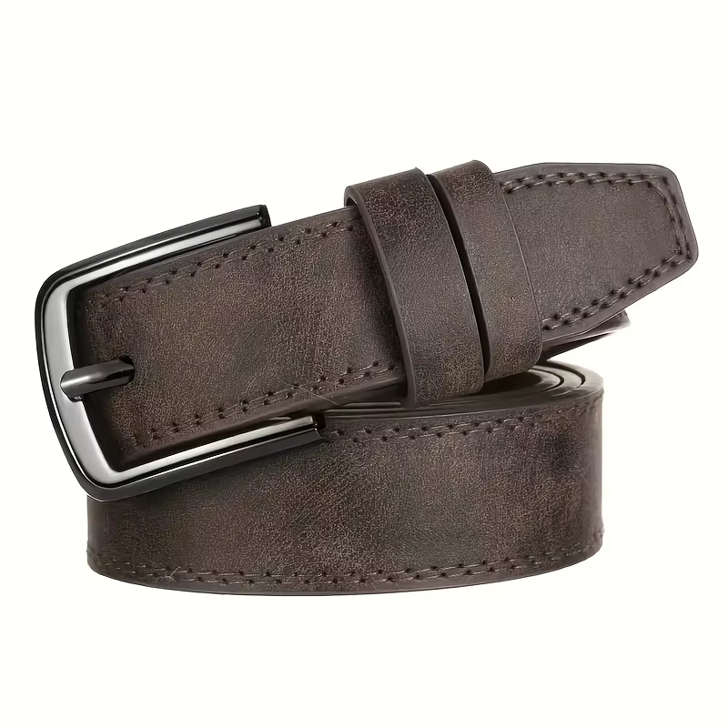 Ceinture décontractée de créateur pour hommes avec boucle à aiguille en métal
