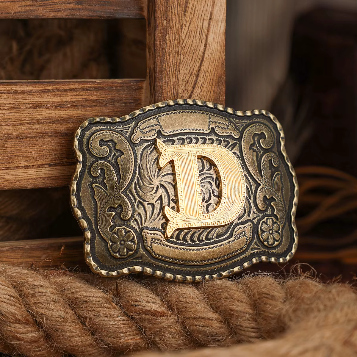 Une boucle de ceinture de style occidental