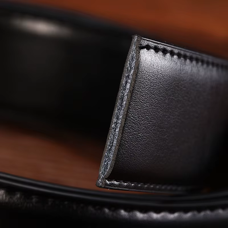 Ceintures sans boucle 2.4 2.8 3.0 3.2 3.5 3.8cm de largeur véritable ceinture hommes