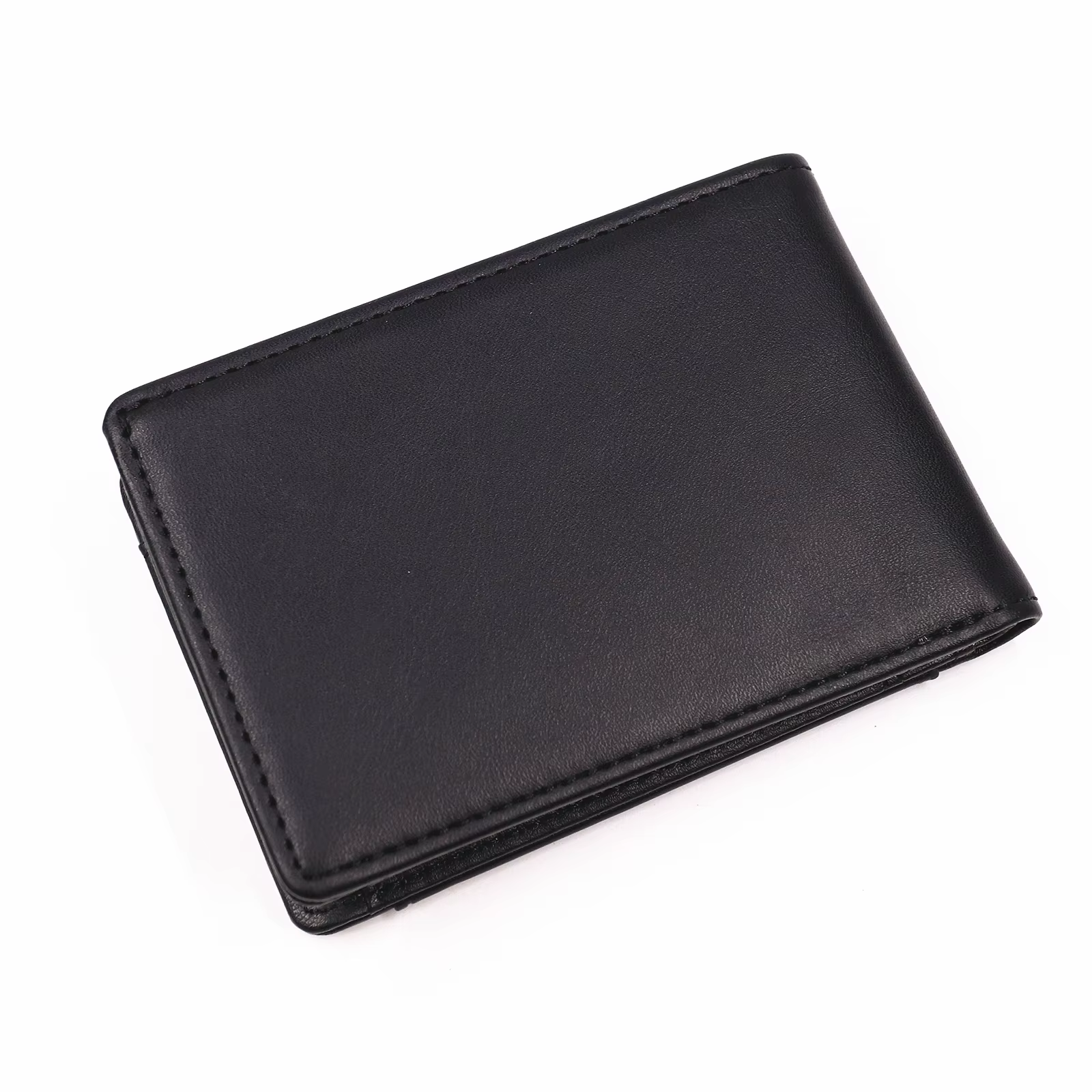 Portefeuille d'identification de chauve-souris en cuir pour hommes