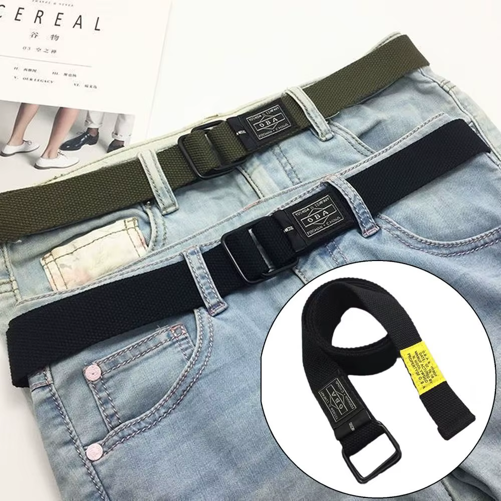 Ceinture en toile tressée en Nylon pour femmes et hommes