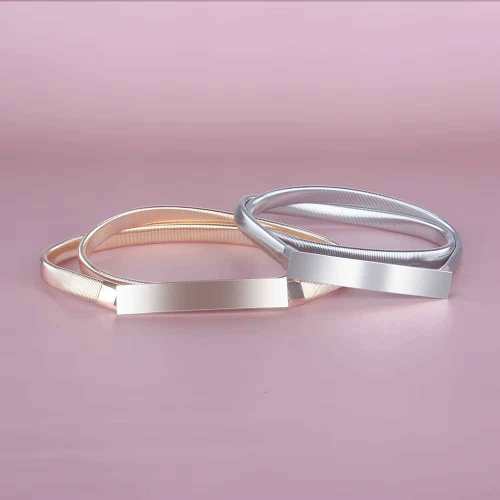 Ceinture en métal doré pour femme