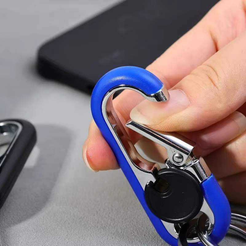 Porte-clés à double anneau pour hommes