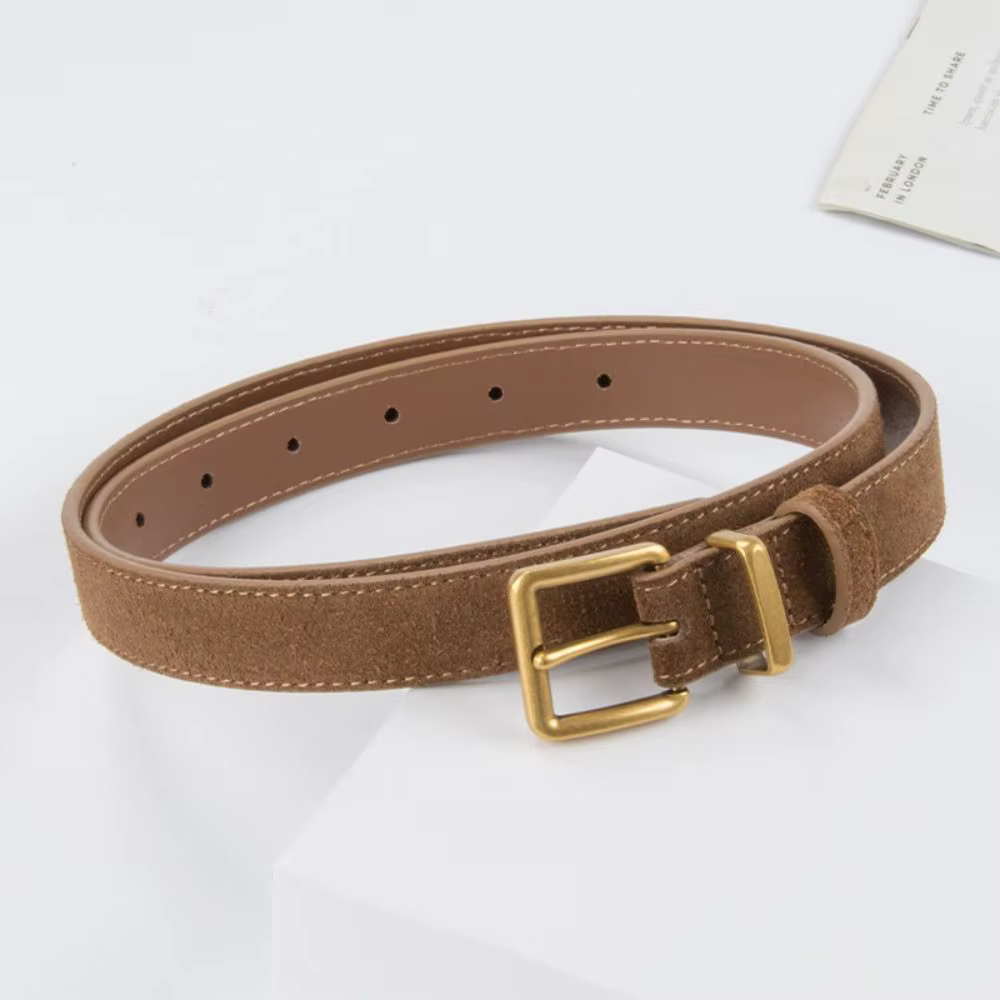 Ceinture en cuir suédé pour femme