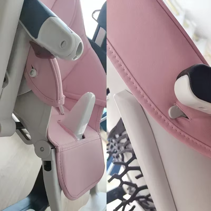 Juste en cuir pour chaise de salle à manger pour bébé, housse en éponge composite PU, housse de coussin, étui de siège de chaise, accessoires de poussette