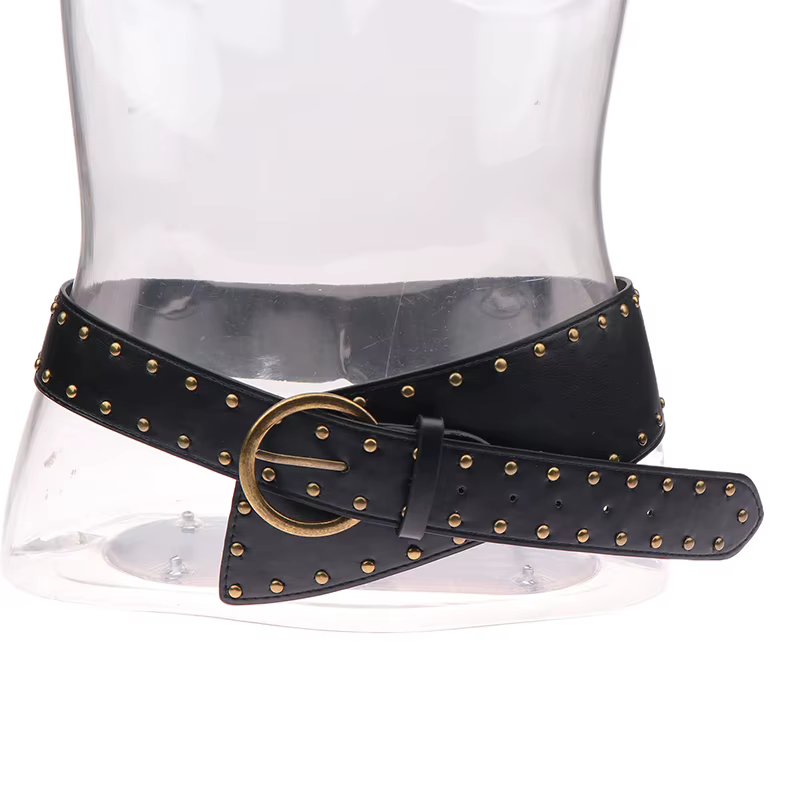 Nouvelle ceinture en cuir de style western pour femmes