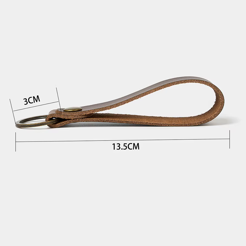Porte-clés personnalisé en cuir gravé sur mesure pour femme de ménage