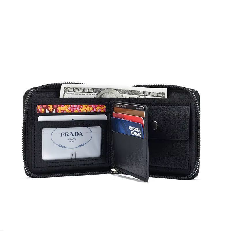 Portefeuille Vintage en cuir PU pour hommes