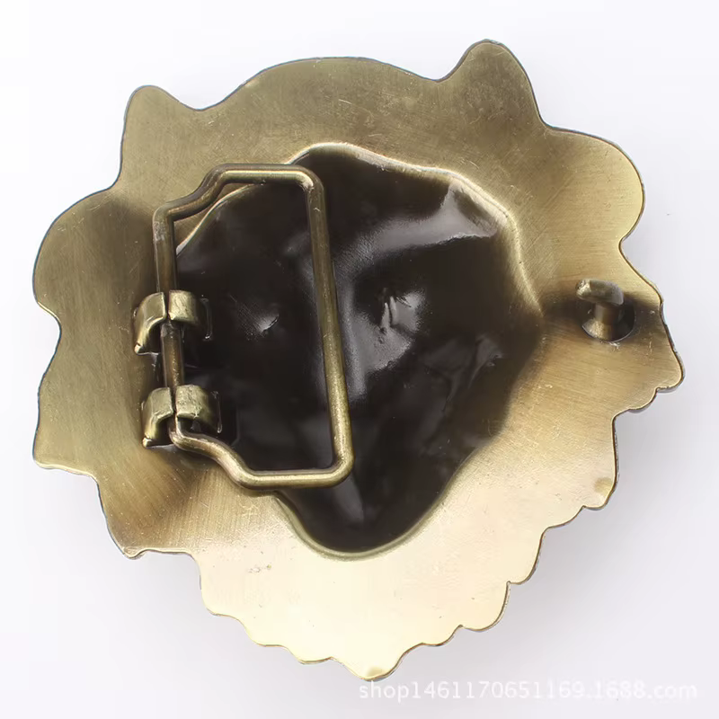 Boucle de ceinture tête de Lion