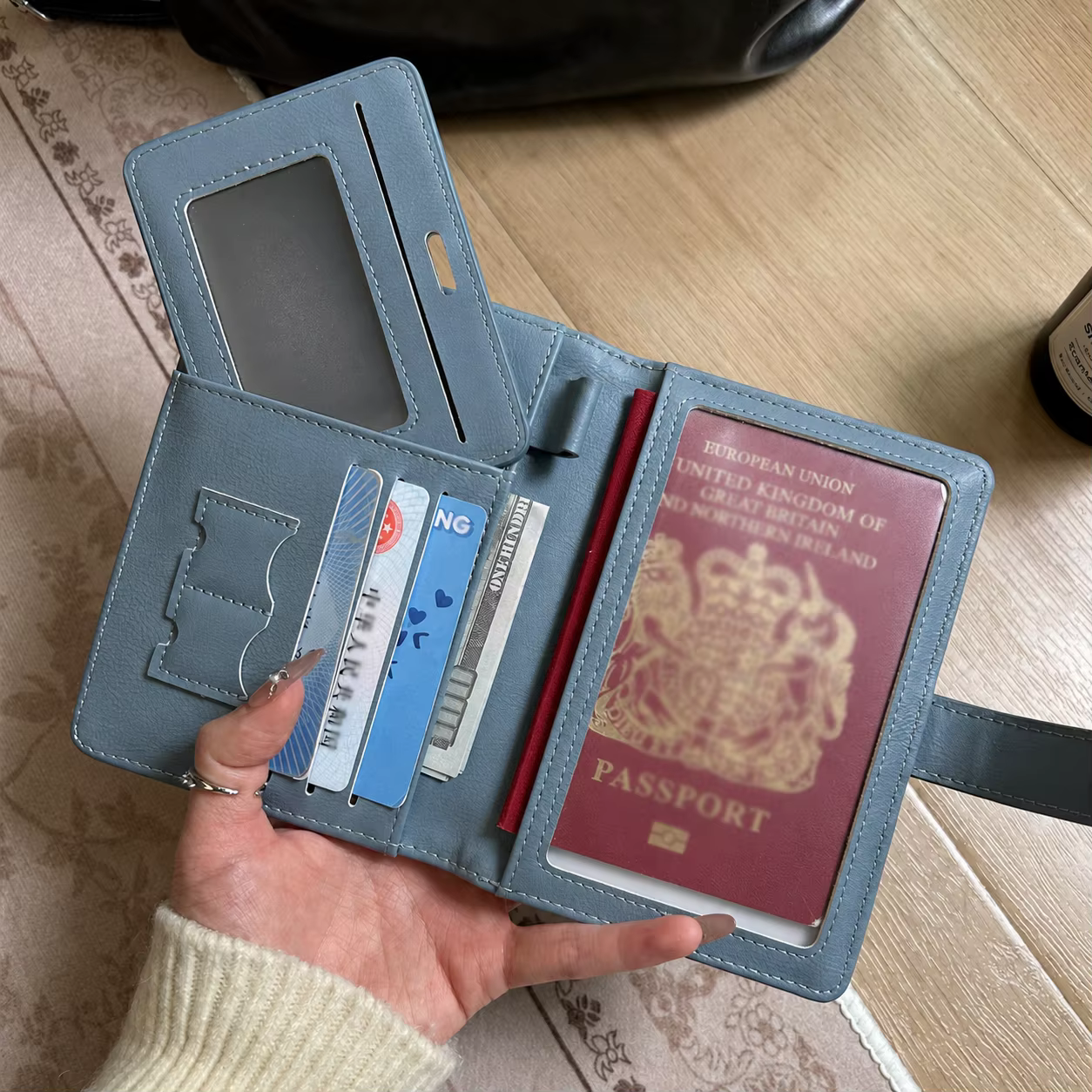 Porte-cartes et porte-documents en cuir PU