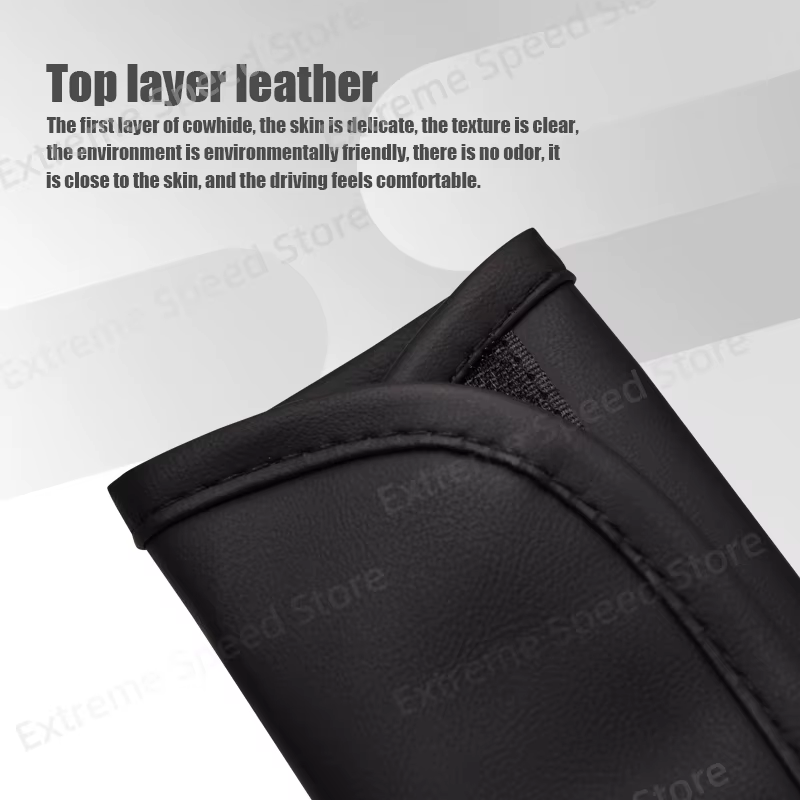 Coussin de ceinture de sécurité de voiture en cuir, emblème pour Stelvio Giulietta Giulia, accessoires de protection des épaules