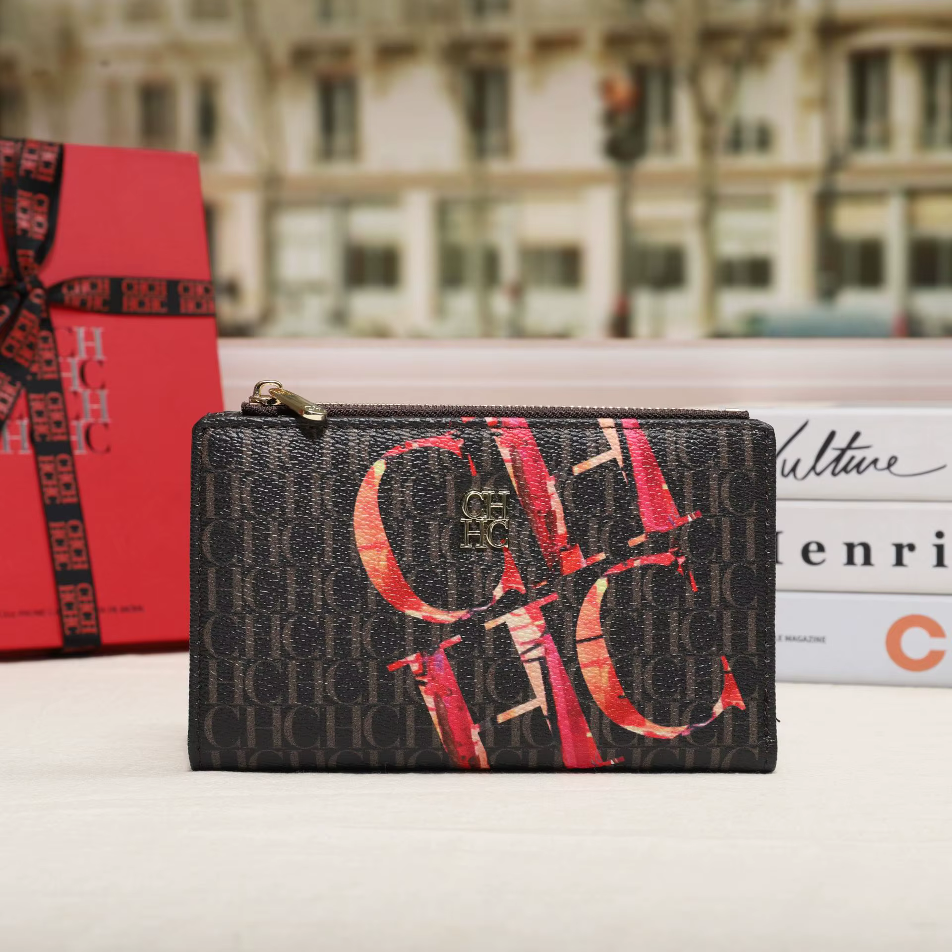Portefeuille long rétro classique CH Brand 2026 pour femme