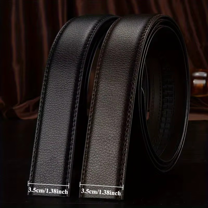 Ceinture d'affaires unisexe en PU pour hommes et femmes
