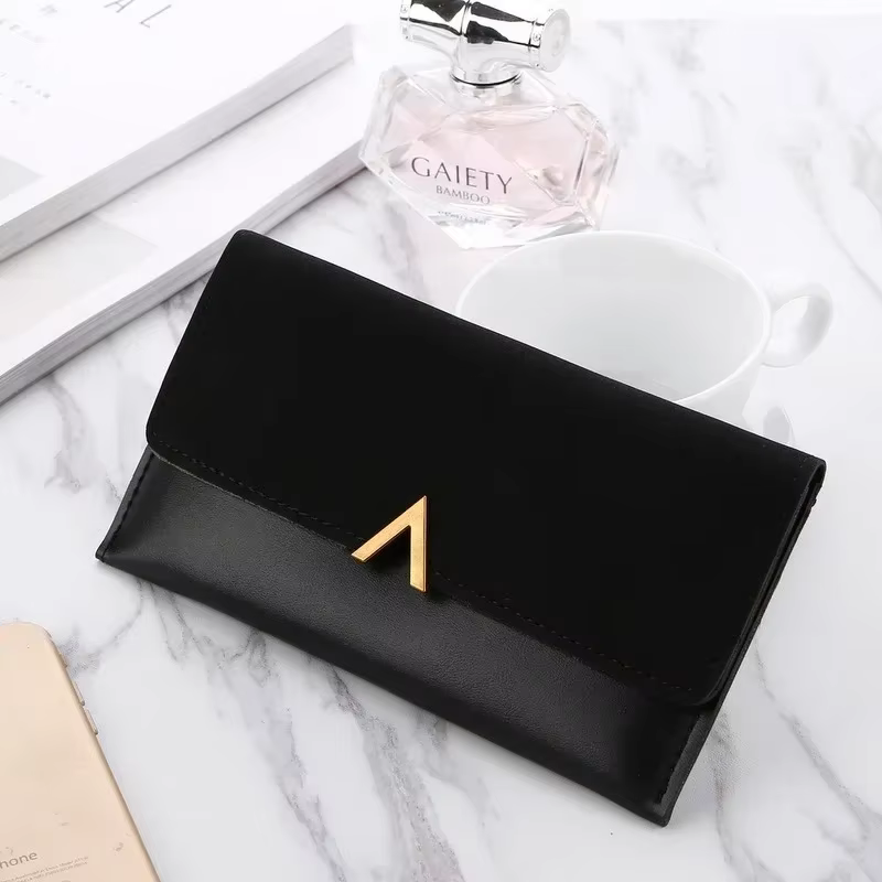 2023 cuir femmes portefeuilles moraillon dame sacs d'argent fermeture éclair porte-monnaie femme enveloppe portefeuille