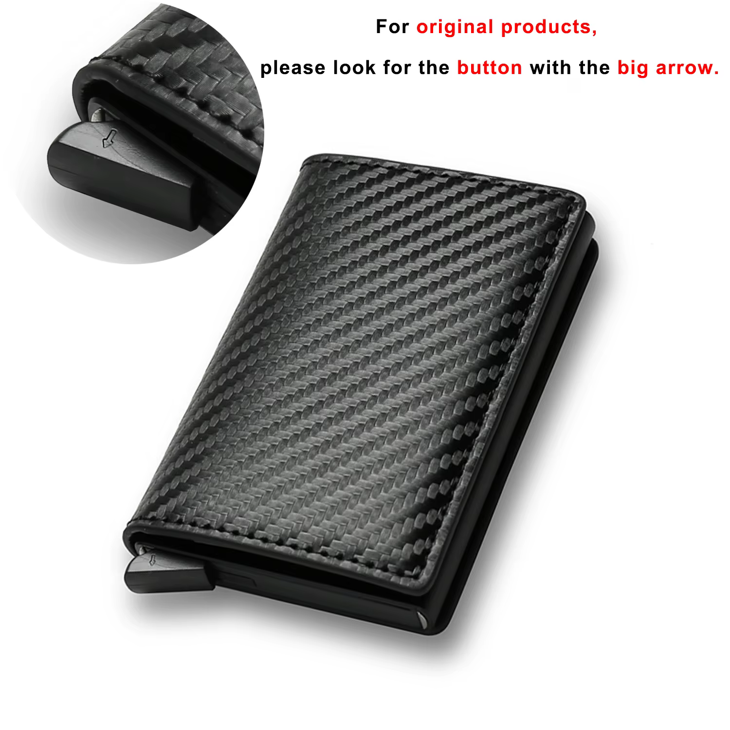 Anti-vol Rfid porte-carte de crédit portefeuille minimaliste intelligent hommes femmes mince