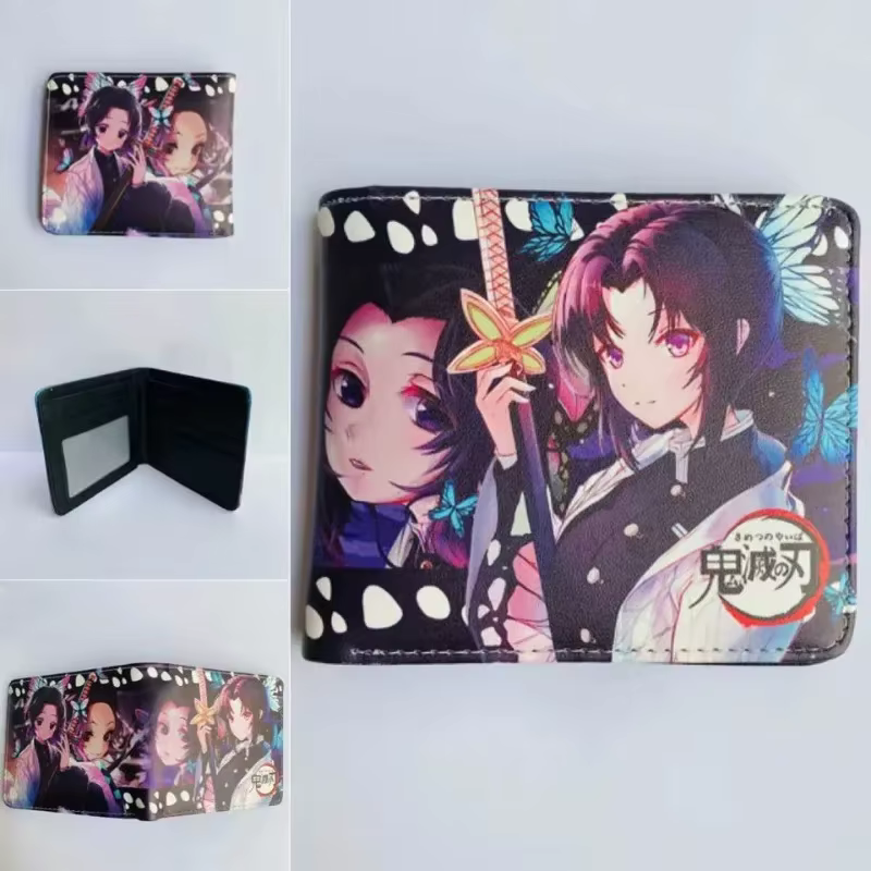 Portefeuille court pliable Anime Demon Slayer Kamado Nezuko, porte-monnaie Portable élégant et Simple, choses mignonnes pour filles et garçons