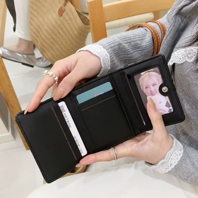 Nouveau Portefeuille Portable Imprimé Léopard pour Femme