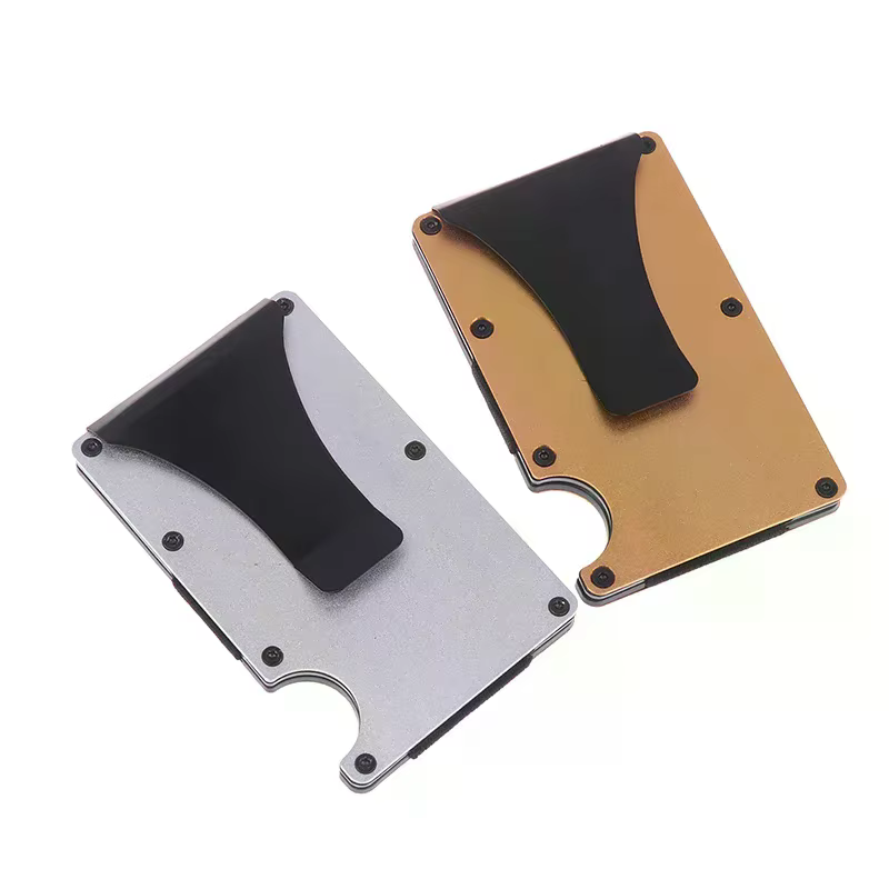 Portefeuille minimaliste pour hommes et femmes - Portefeuille fin anti-RFID