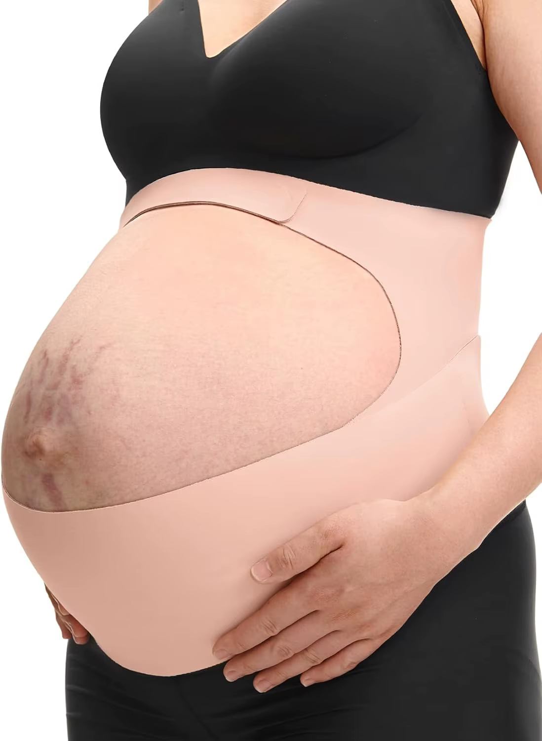 Ceinture de soutien abdominale de maternité réglable et respirante avec bretelles pour femmes enceintes, prénatale et post-partum