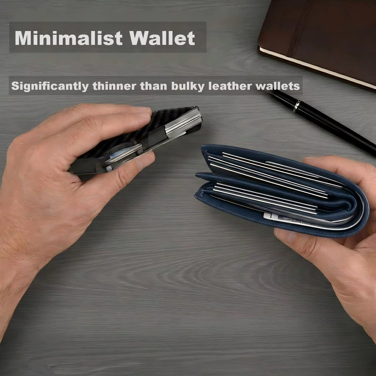 Portefeuille minimaliste pour homme