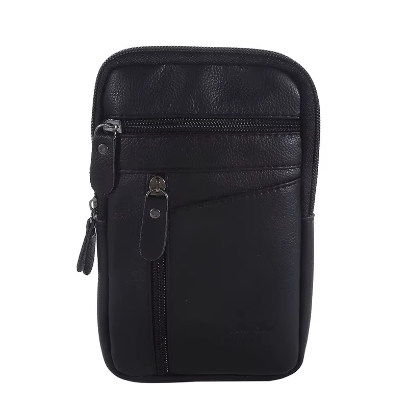 Sac de taille en cuir pour hommes