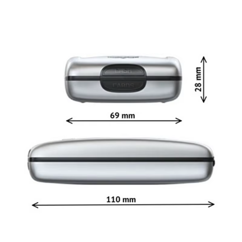 Portefeuille rigide antivol en aluminium et plastique avec protection RFID pour cartes bancaires