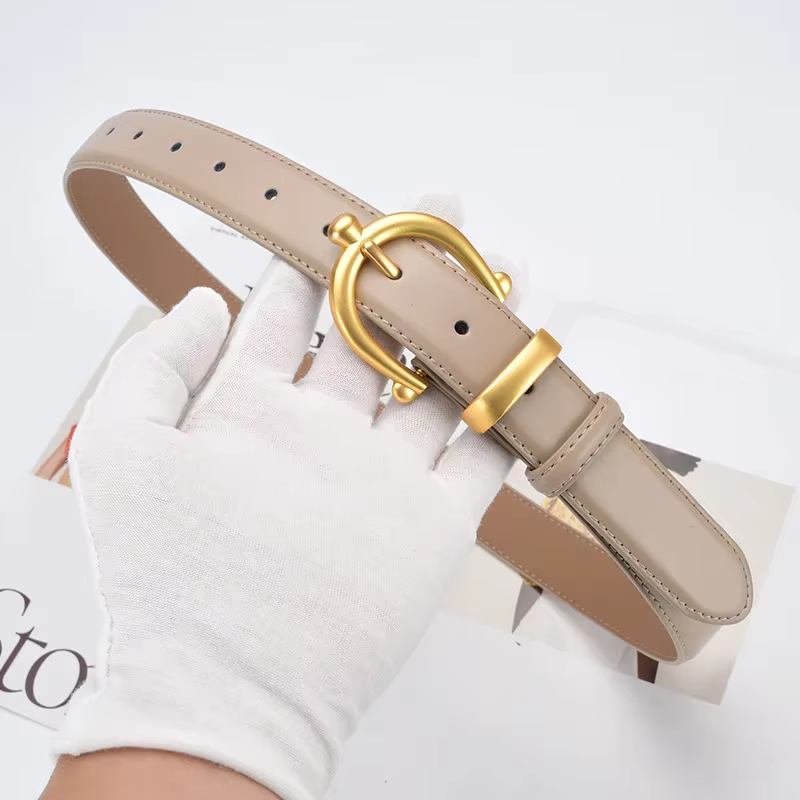 Ceinture en cuir de vache pour femmes