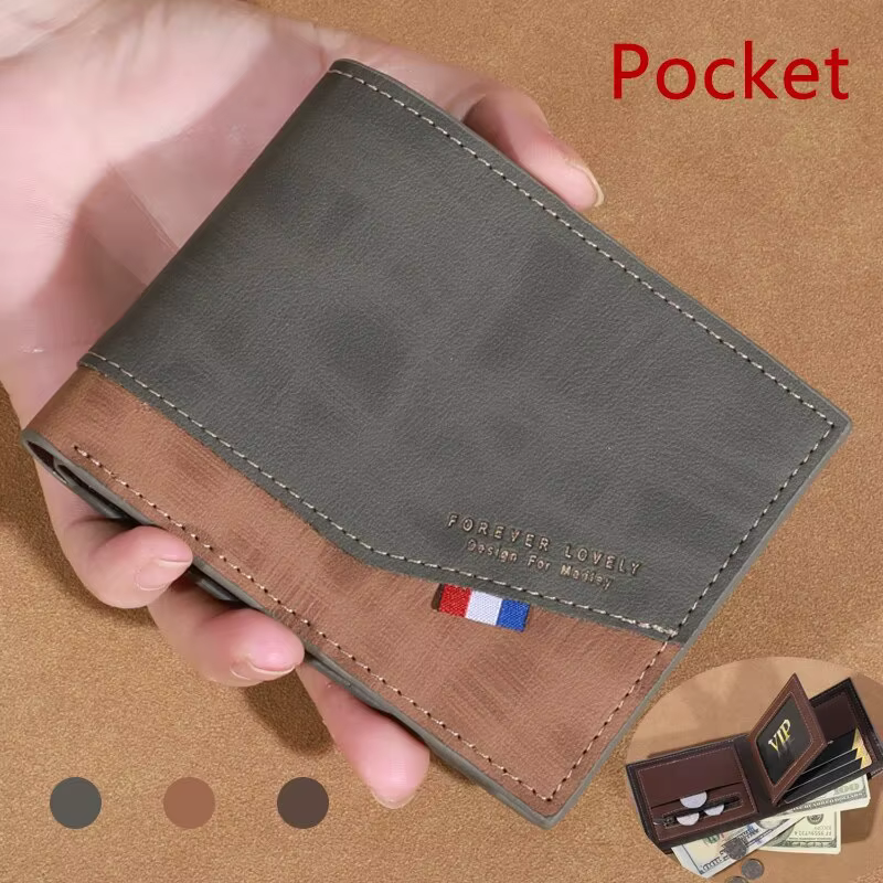 Portefeuille en cuir haute capacité pour hommes